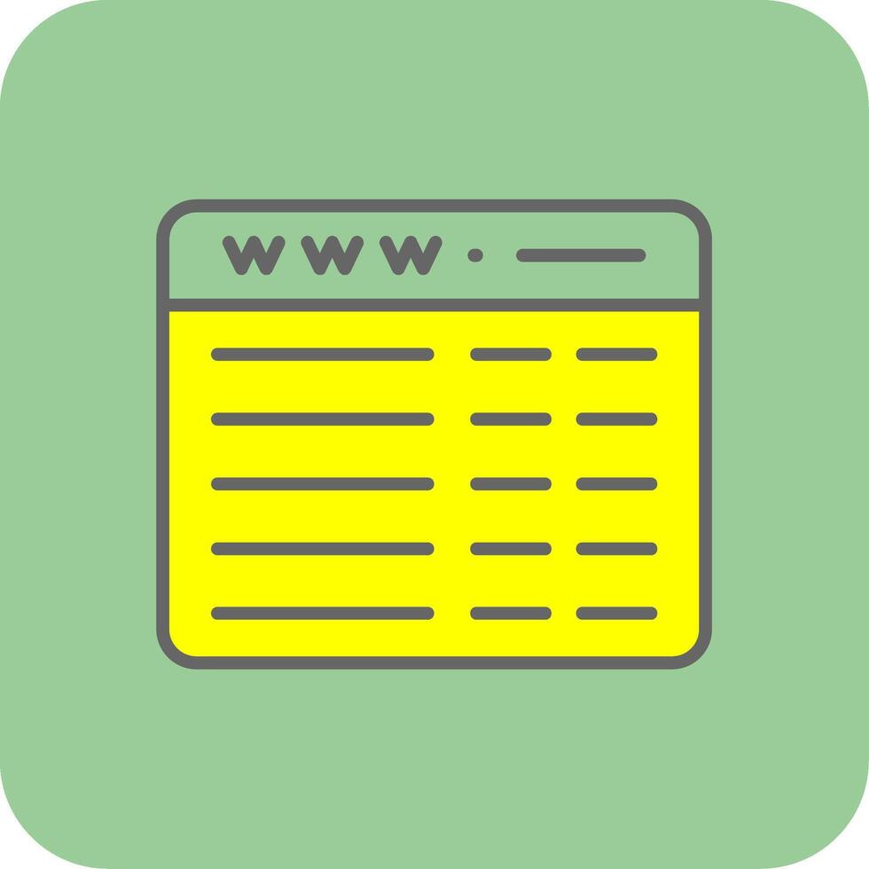 Web Programming Filled Yellow Icon vector