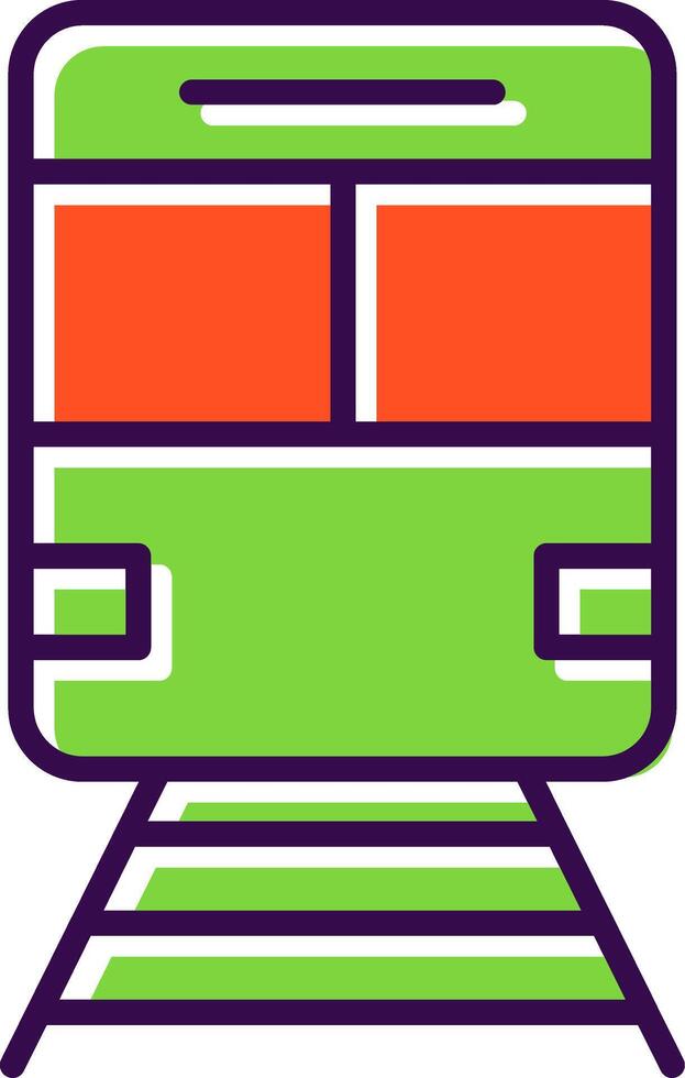 Train filled Design Icon vector