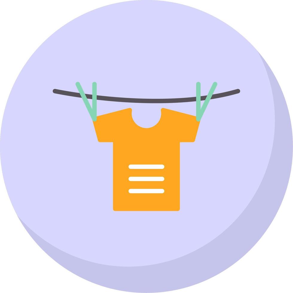 Shirt Flat Bubble Icon vector