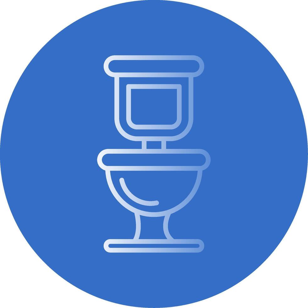 Toilet Flat Bubble Icon vector