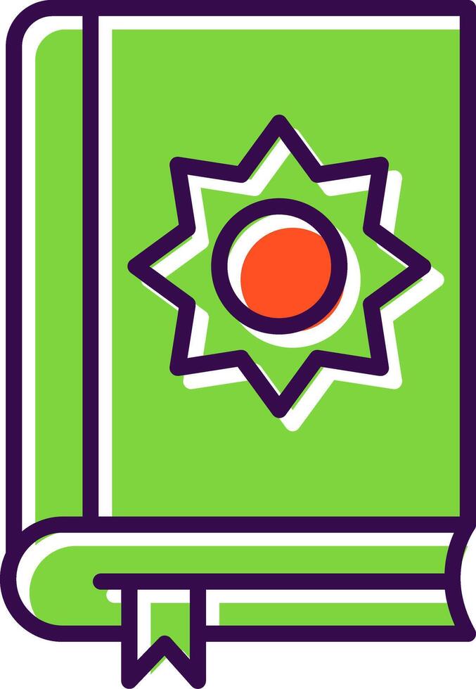 Holy Book filled Design Icon vector