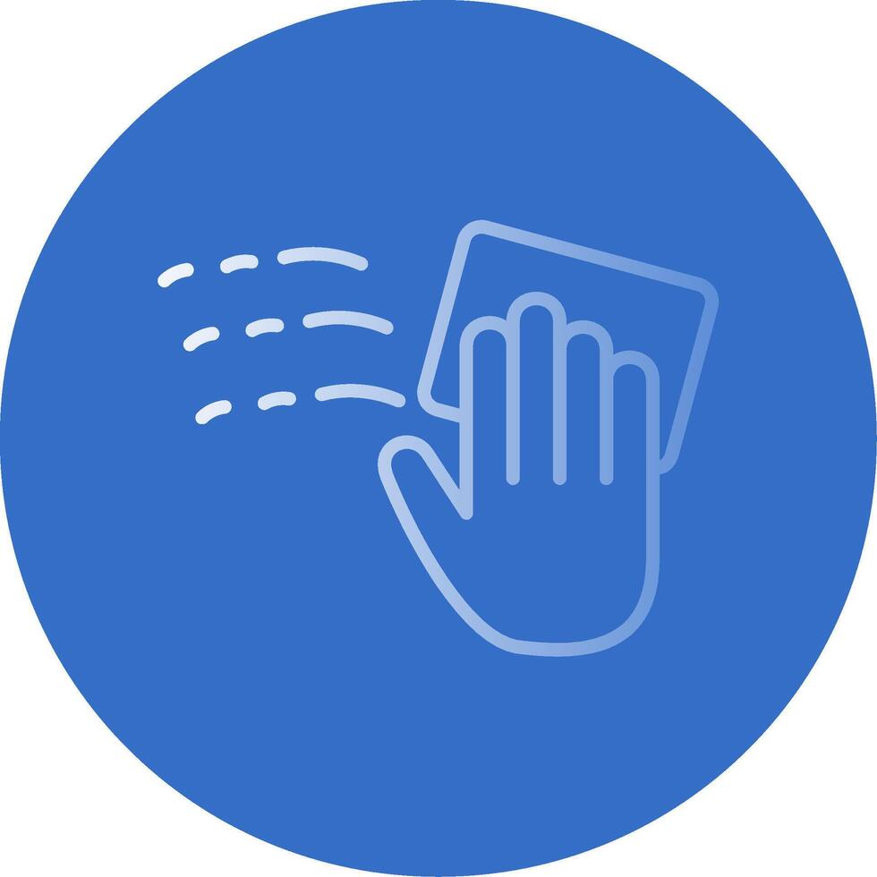 Cleaning Flat Bubble Icon vector
