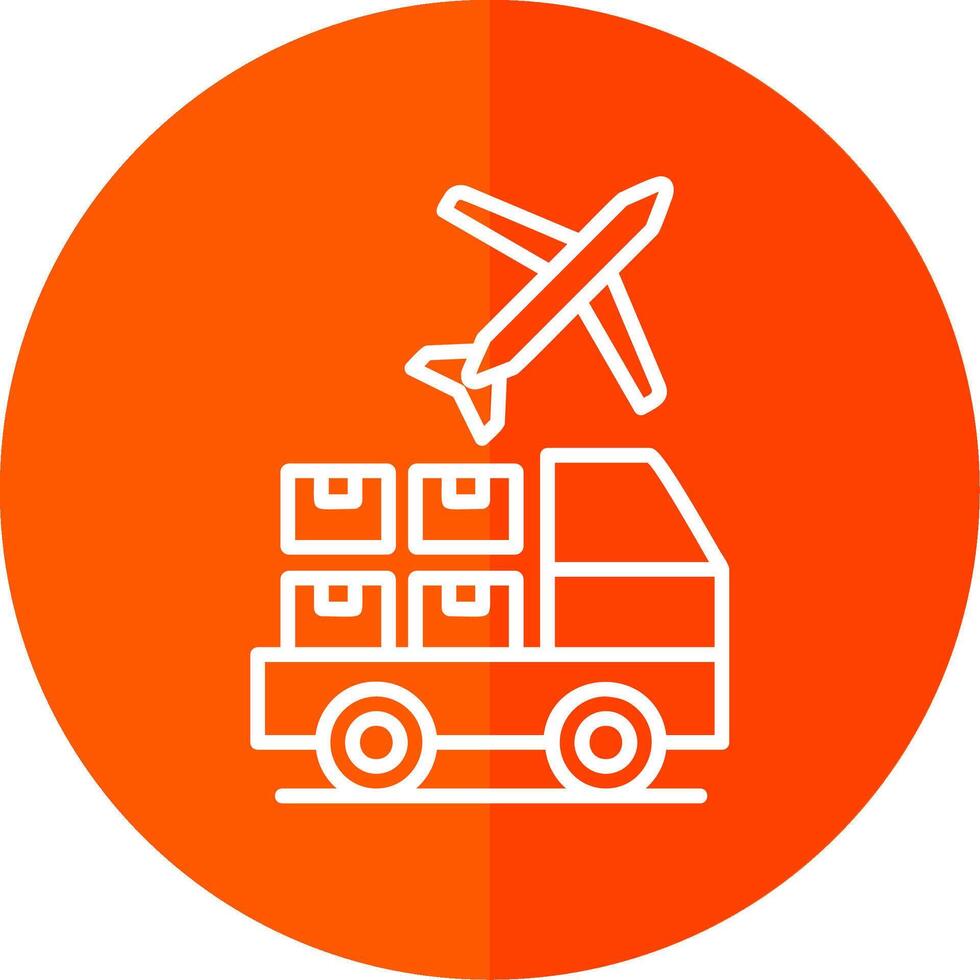 Logistic Service Provider Line Yellow White Icon vector