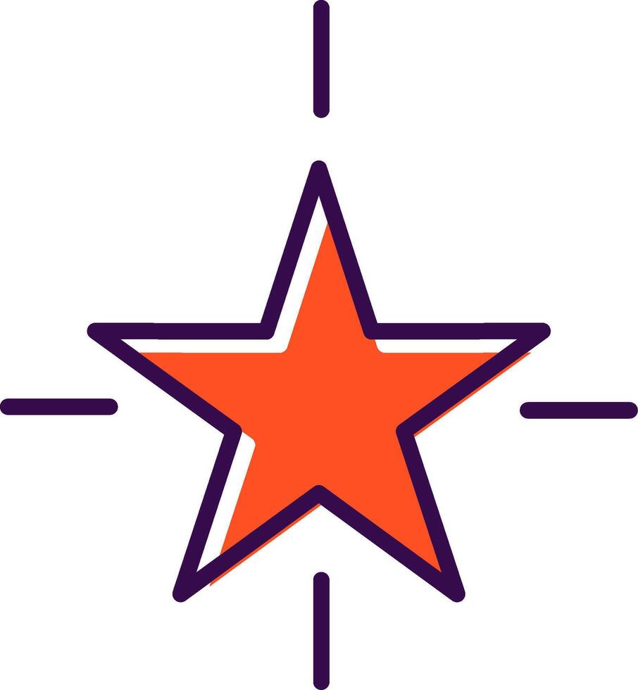 Star filled Design Icon vector