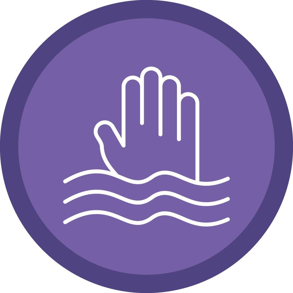 Sinking Line Multi Circle Icon vector