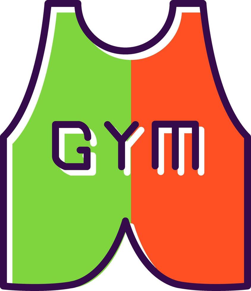 Vest Suit filled Design Icon vector