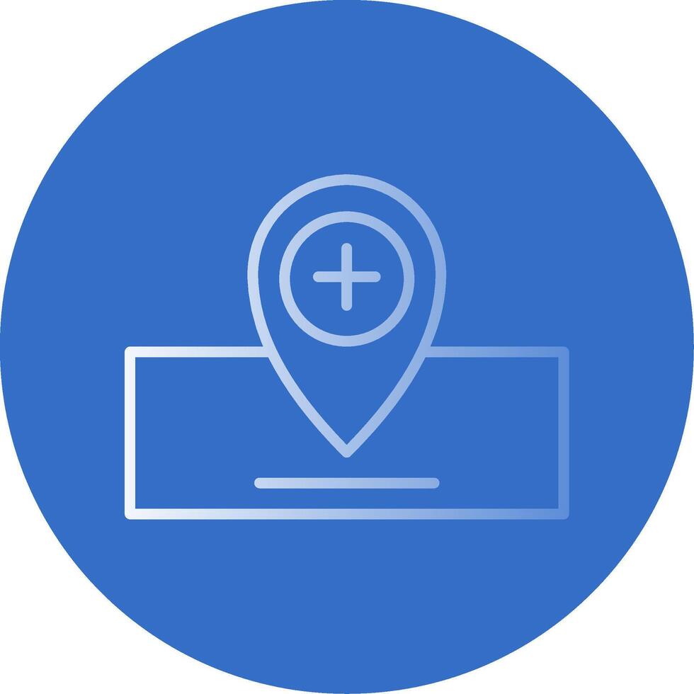 Location Flat Bubble Icon vector