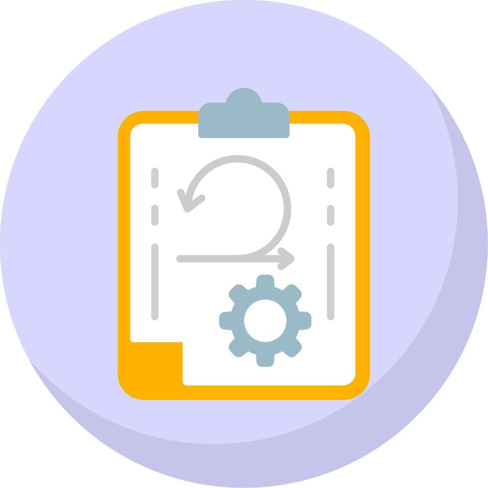 Agile Flat Bubble Icon vector