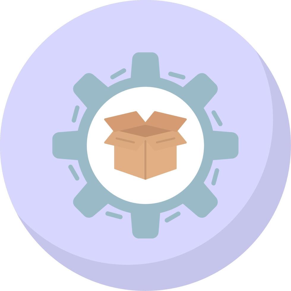 Product Management Flat Bubble Icon vector
