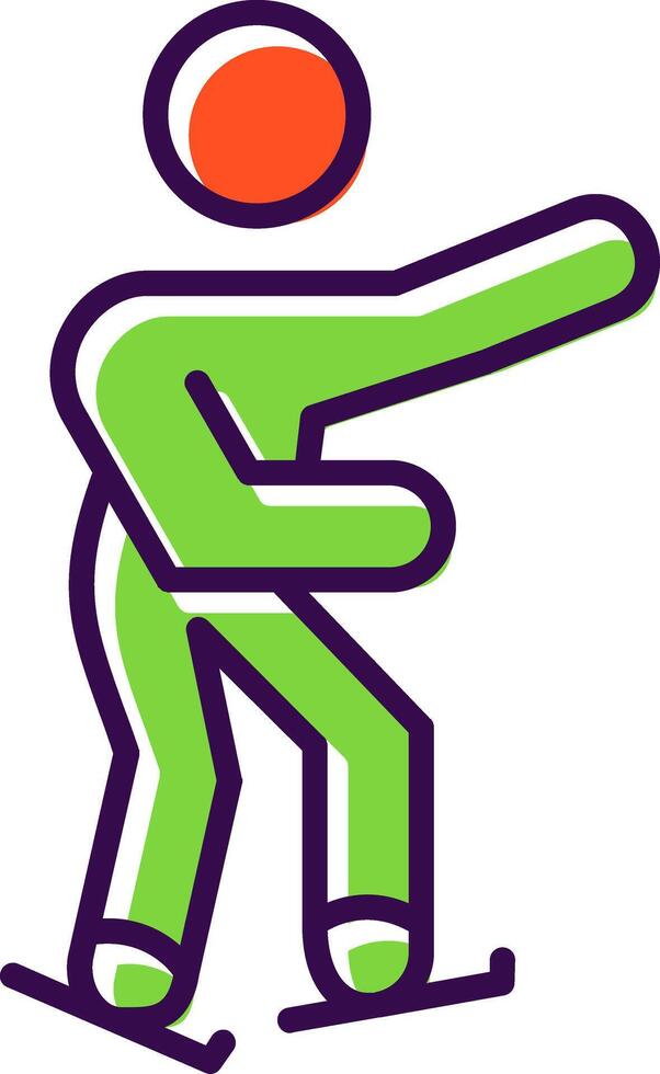 Skater filled Design Icon vector