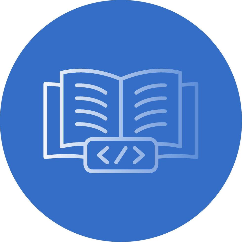 Book Flat Bubble Icon vector