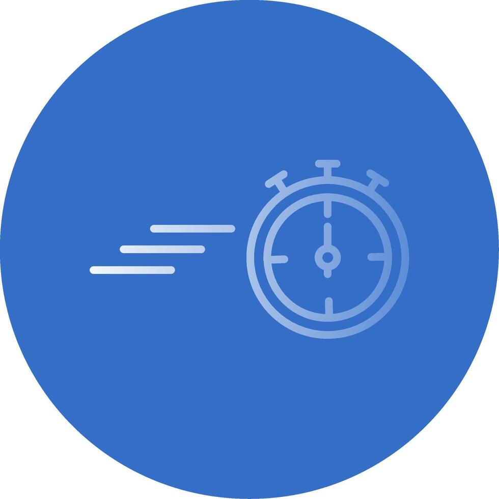 Timer Flat Bubble Icon vector