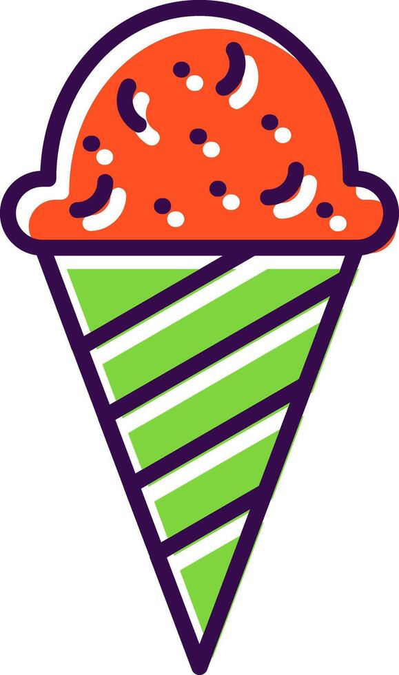 Icecream filled Design Icon vector