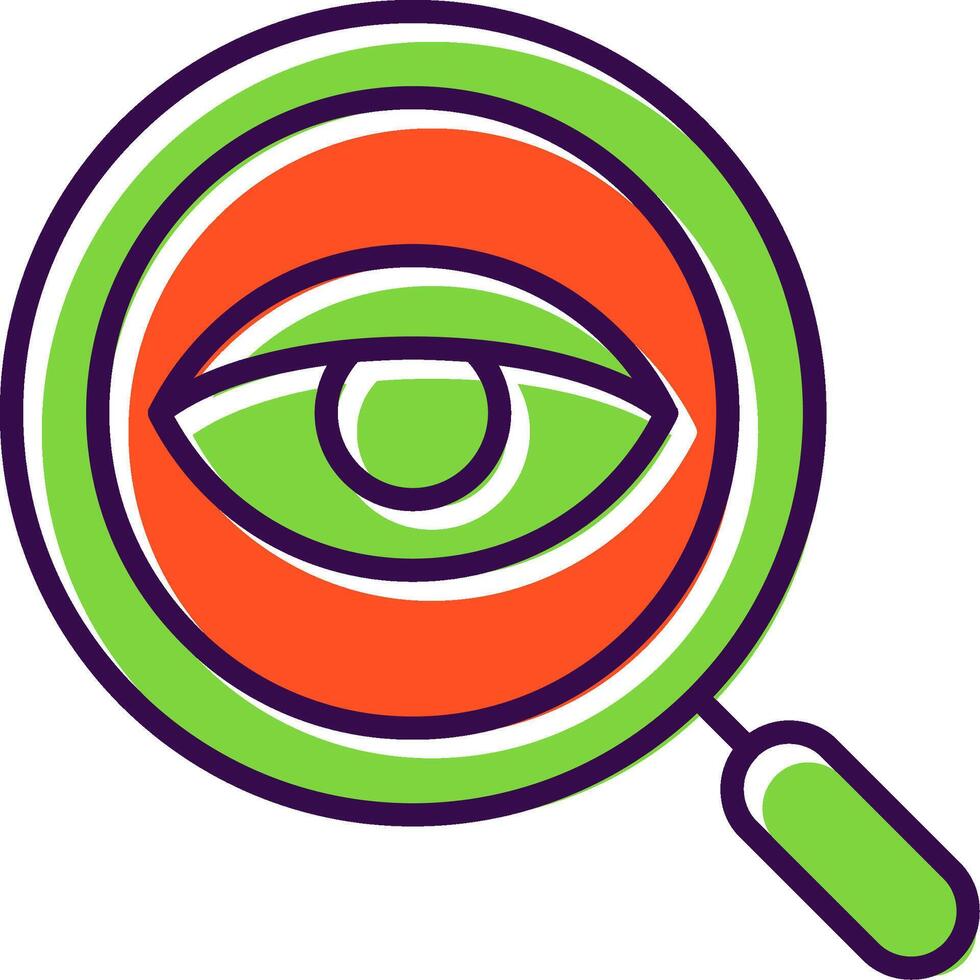 Eye filled Design Icon vector