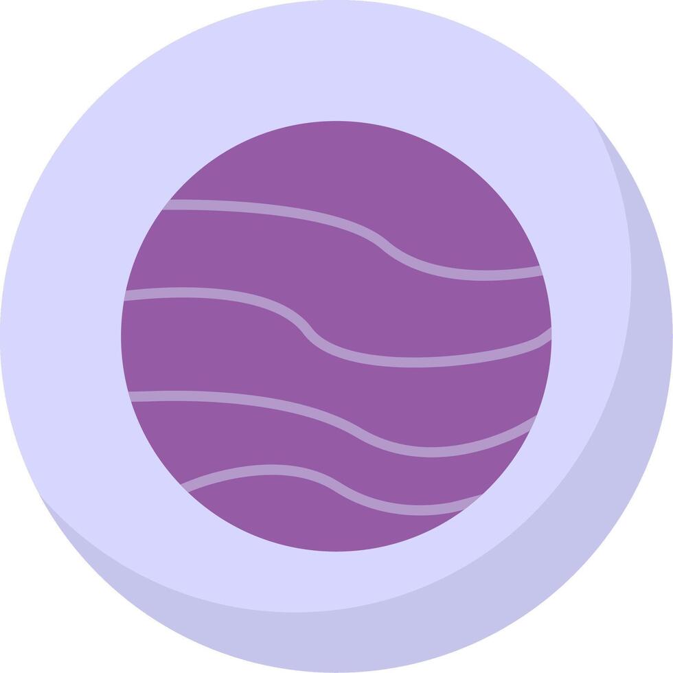 Planet Flat Bubble Icon vector