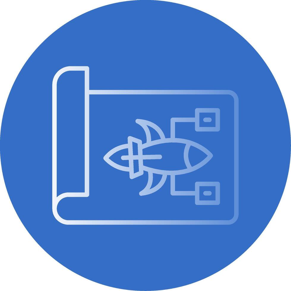 Plans Flat Bubble Icon vector