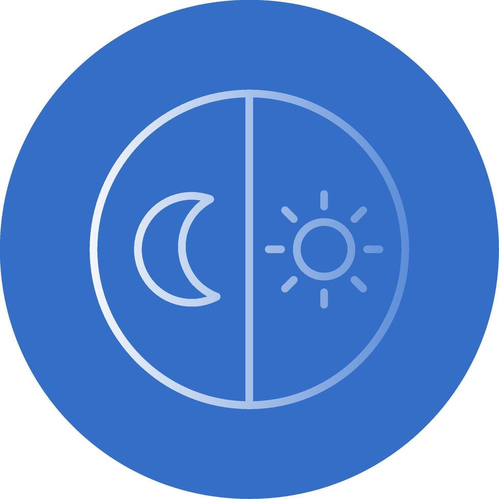 Day And Night free Flat Bubble Icon vector