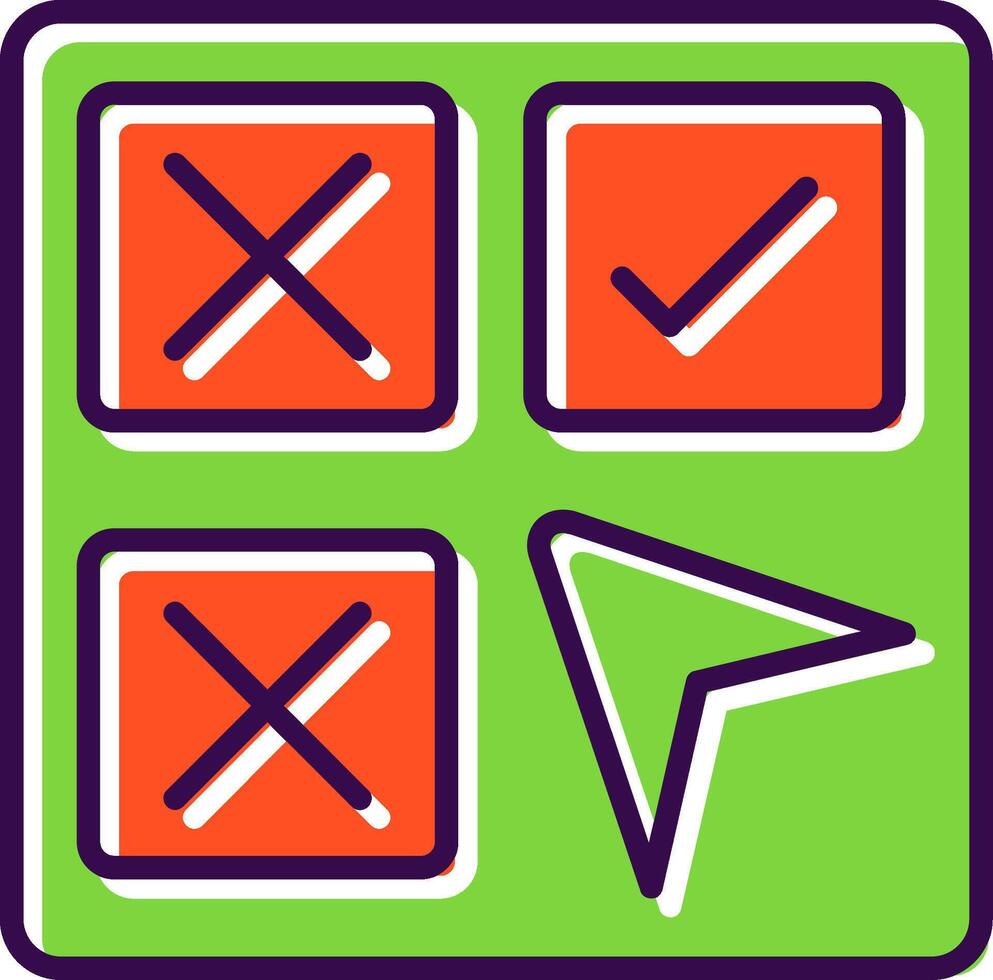 Selection filled Design Icon vector