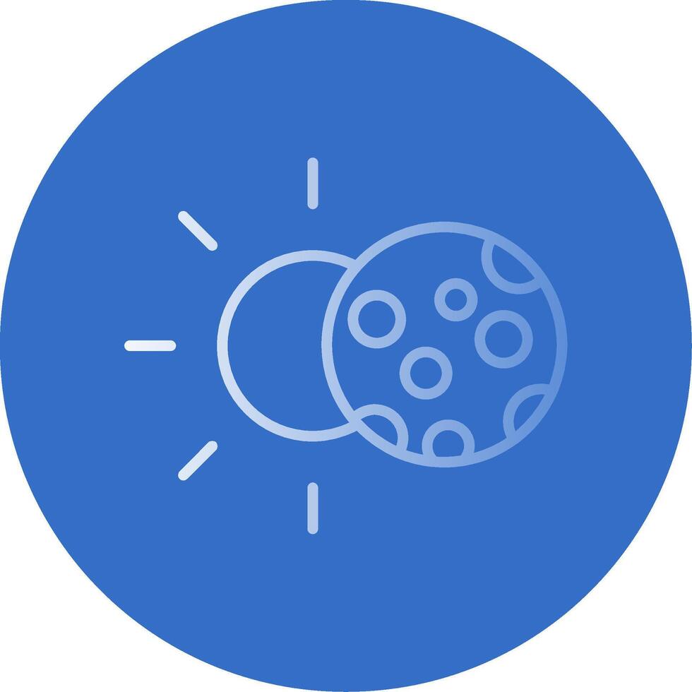 Eclipse Flat Bubble Icon vector