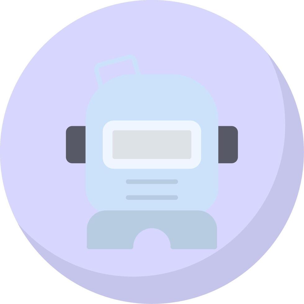 Astronaut Helmet Flat Bubble Icon vector