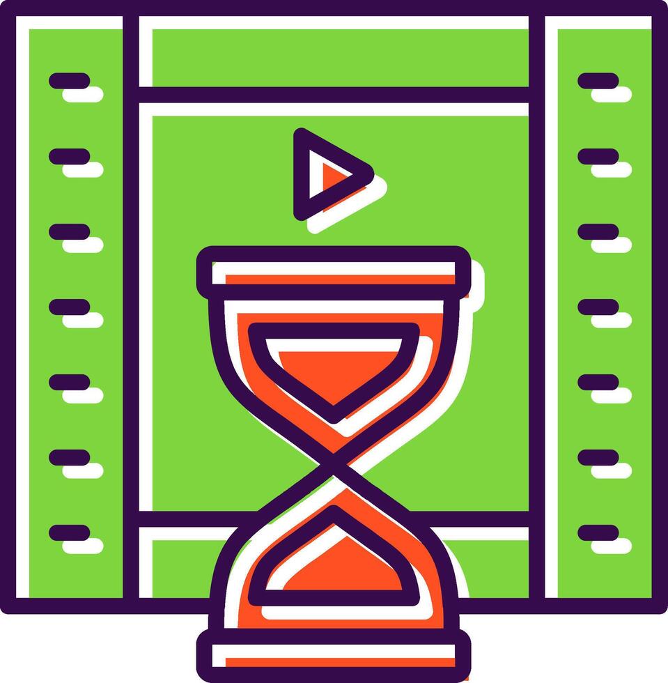 Duration filled Design Icon vector