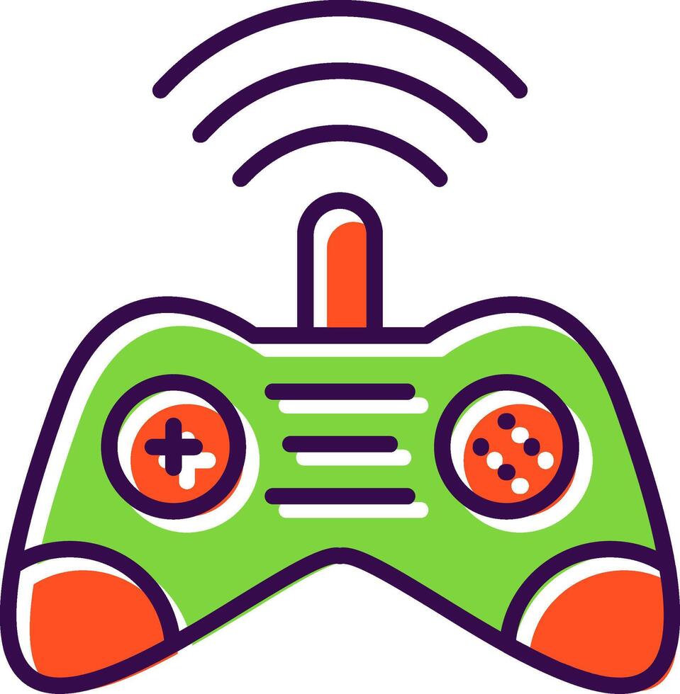 Gamer filled Design Icon vector