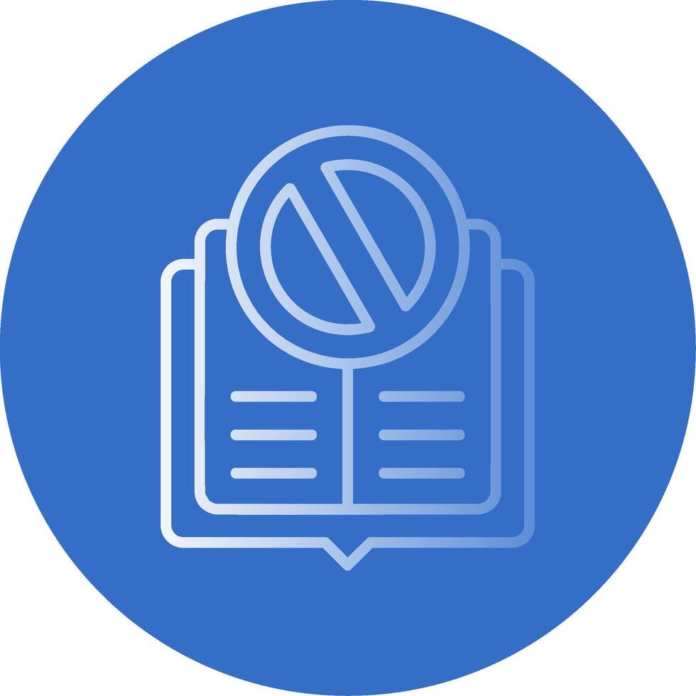 Rejected Flat Bubble Icon vector