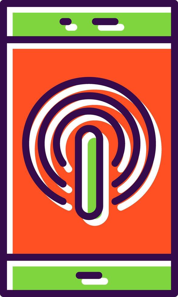 Application filled Design Icon vector