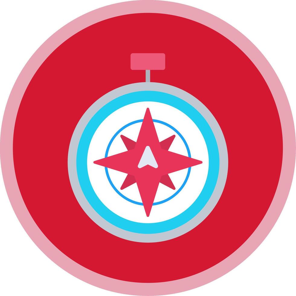 North Flat Multi Circle Icon vector