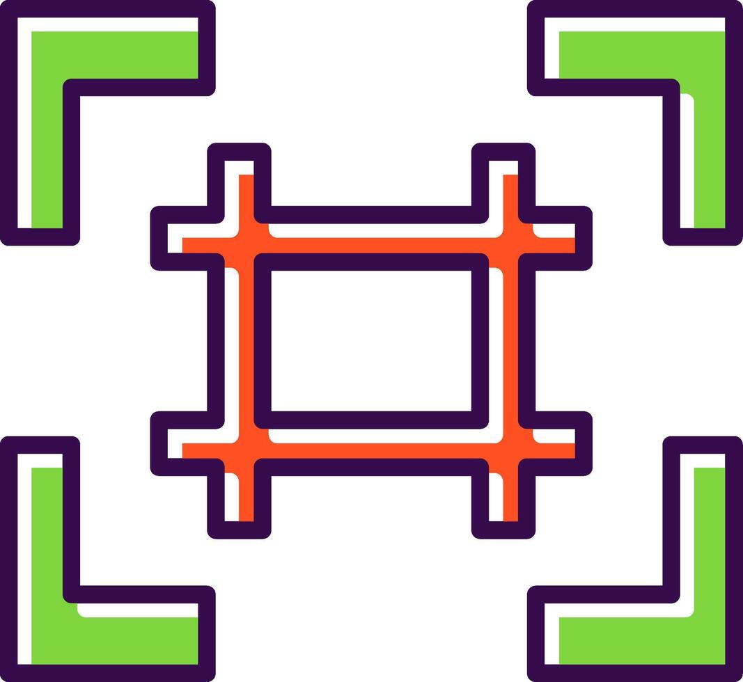 Grid filled Design Icon vector