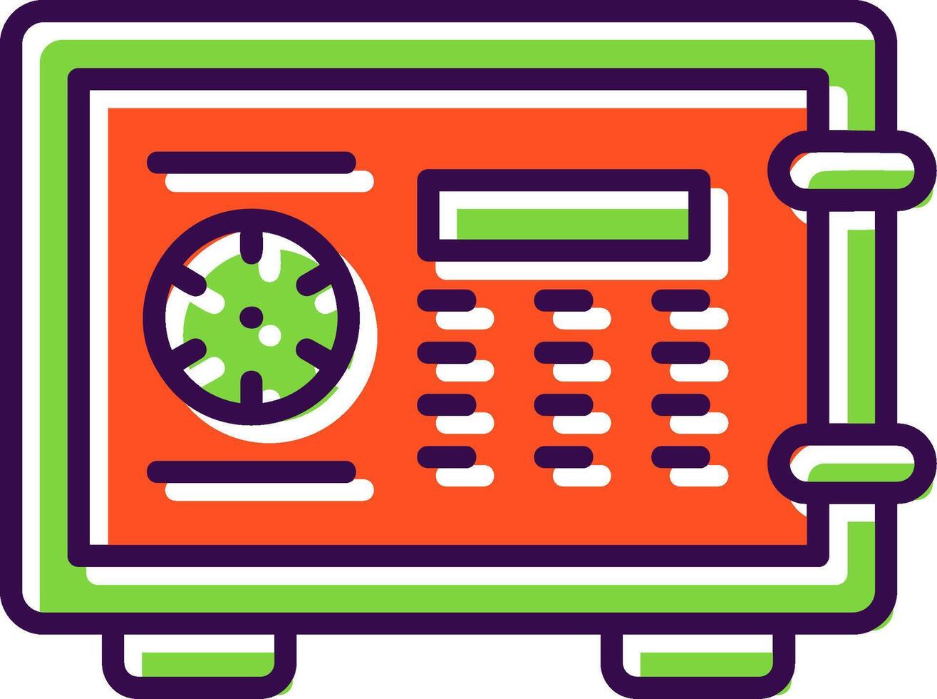 Locker filled Design Icon vector