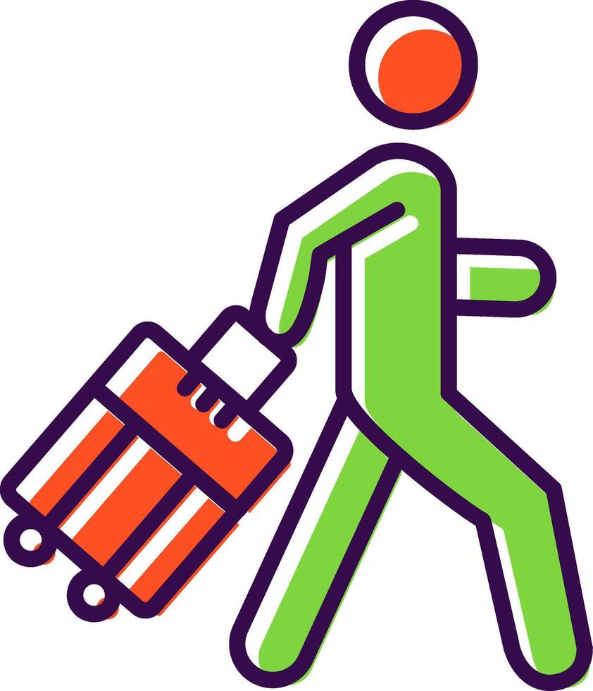 Person filled Design Icon vector