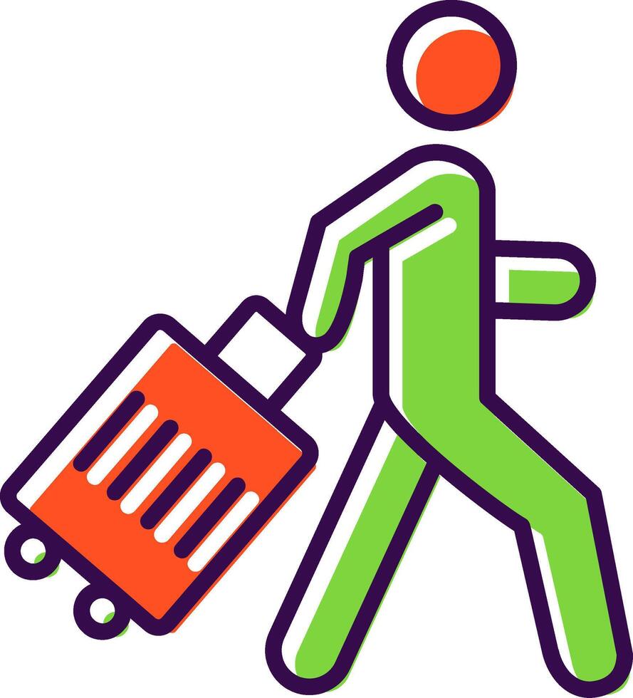Person filled Design Icon vector