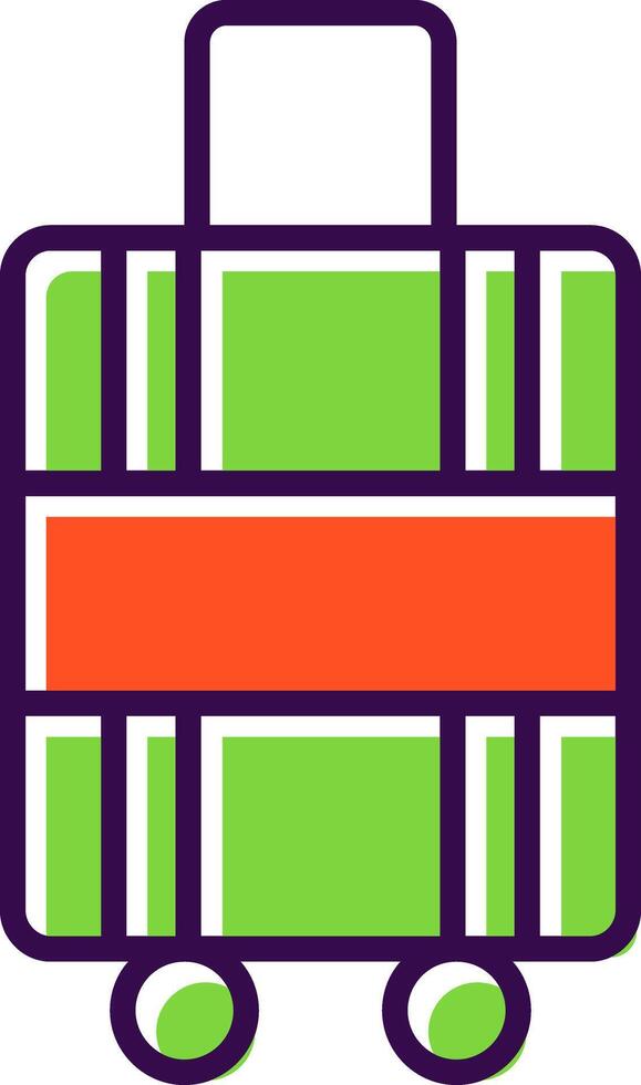 Luggage filled Design Icon vector