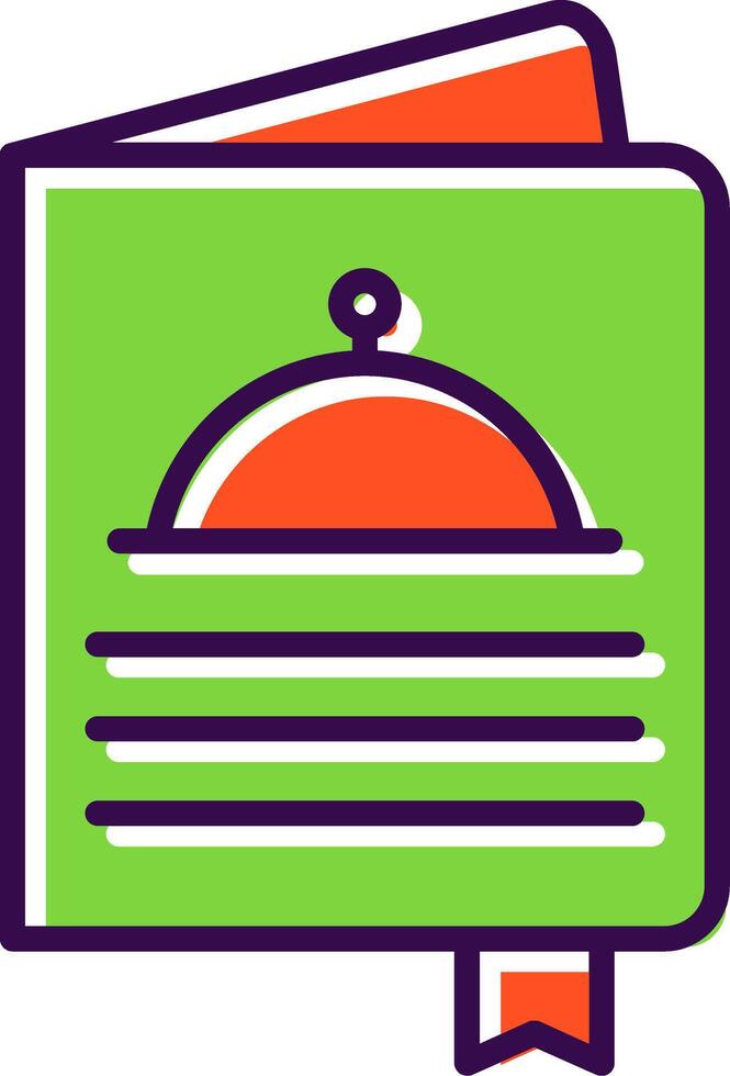 Menu filled Design Icon vector