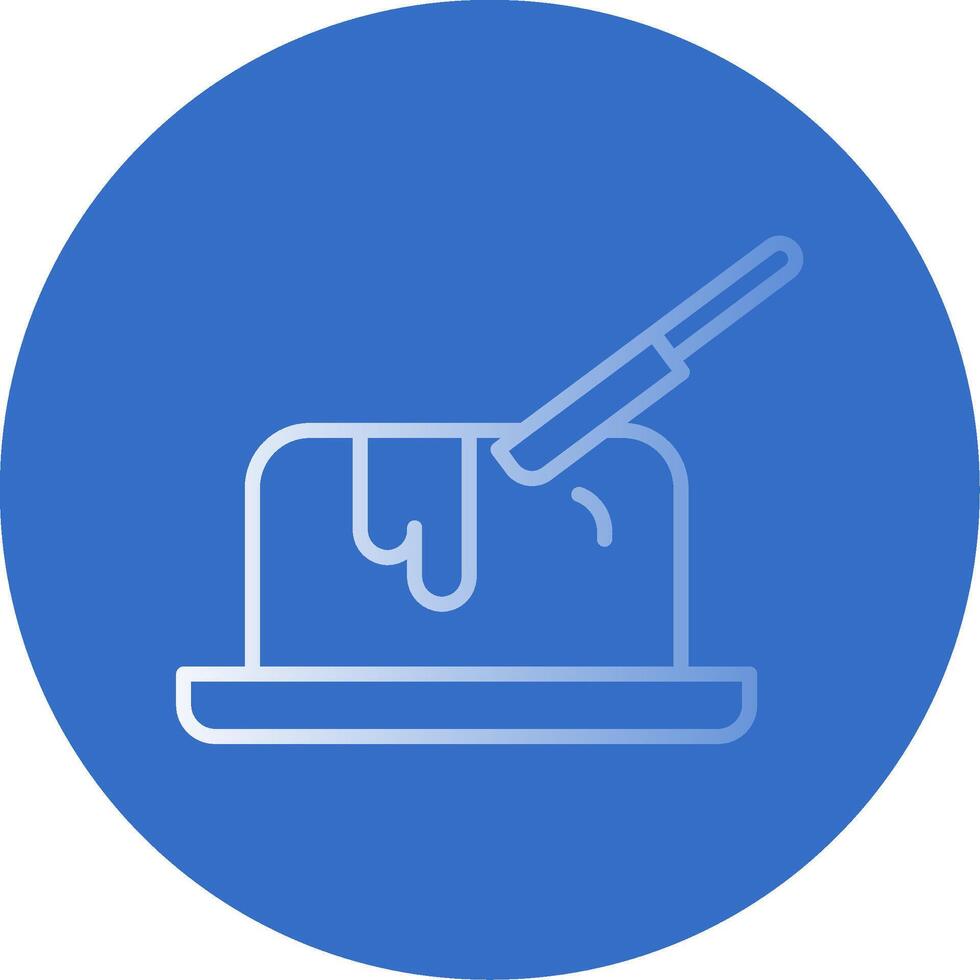 Butter Flat Bubble Icon vector