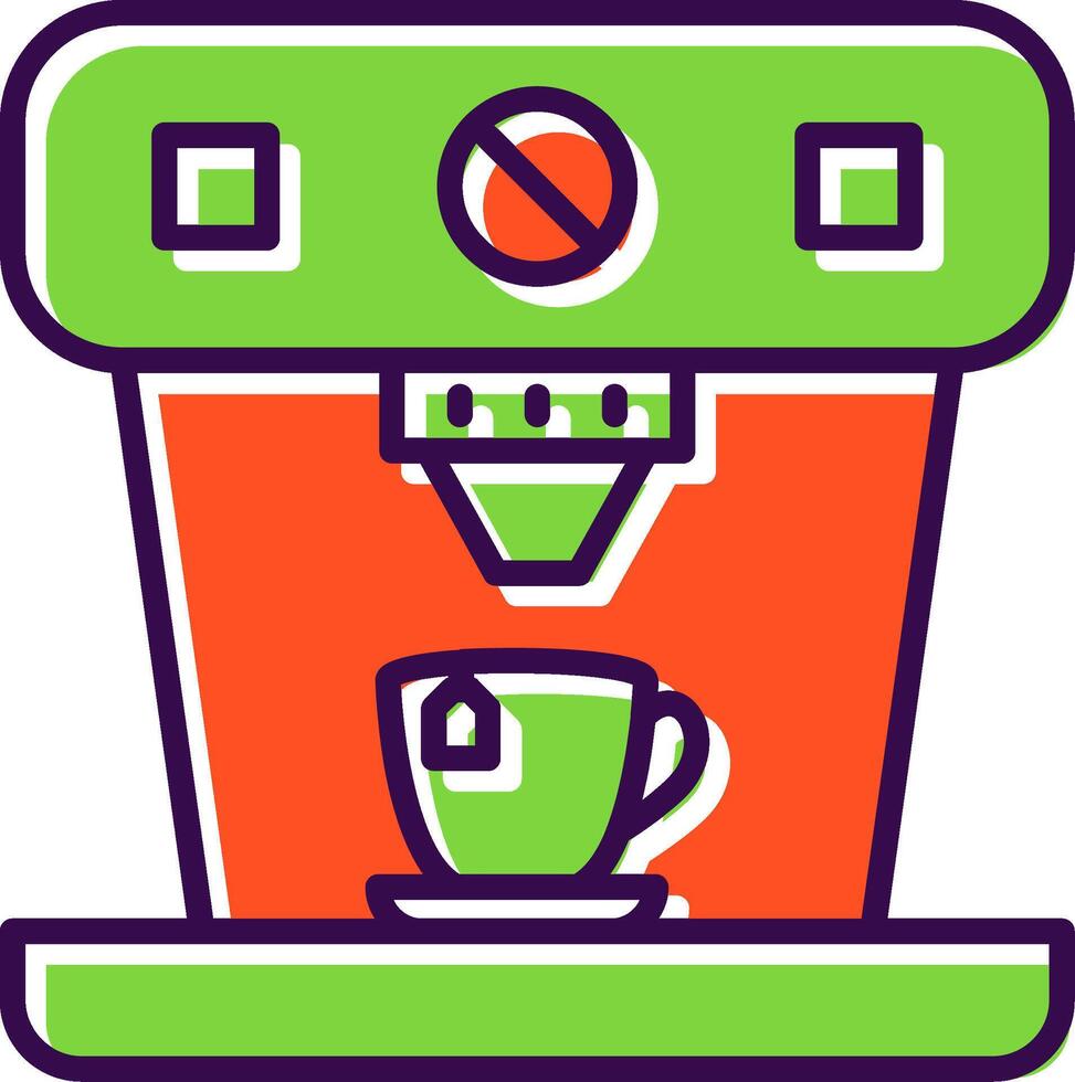 Coffee Machine filled Design Icon vector