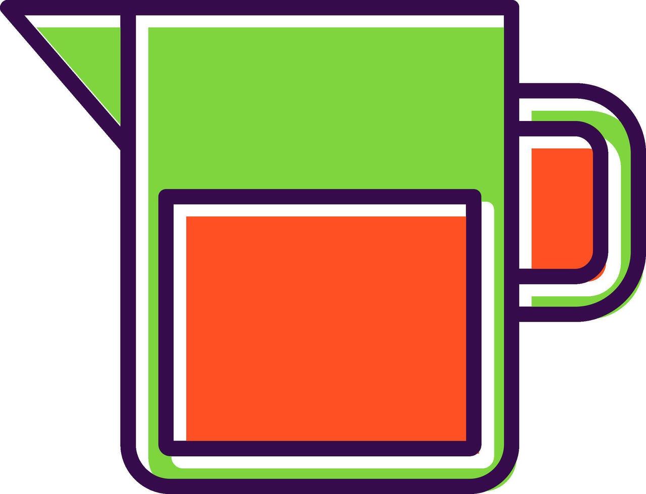 Water Jar filled Design Icon vector