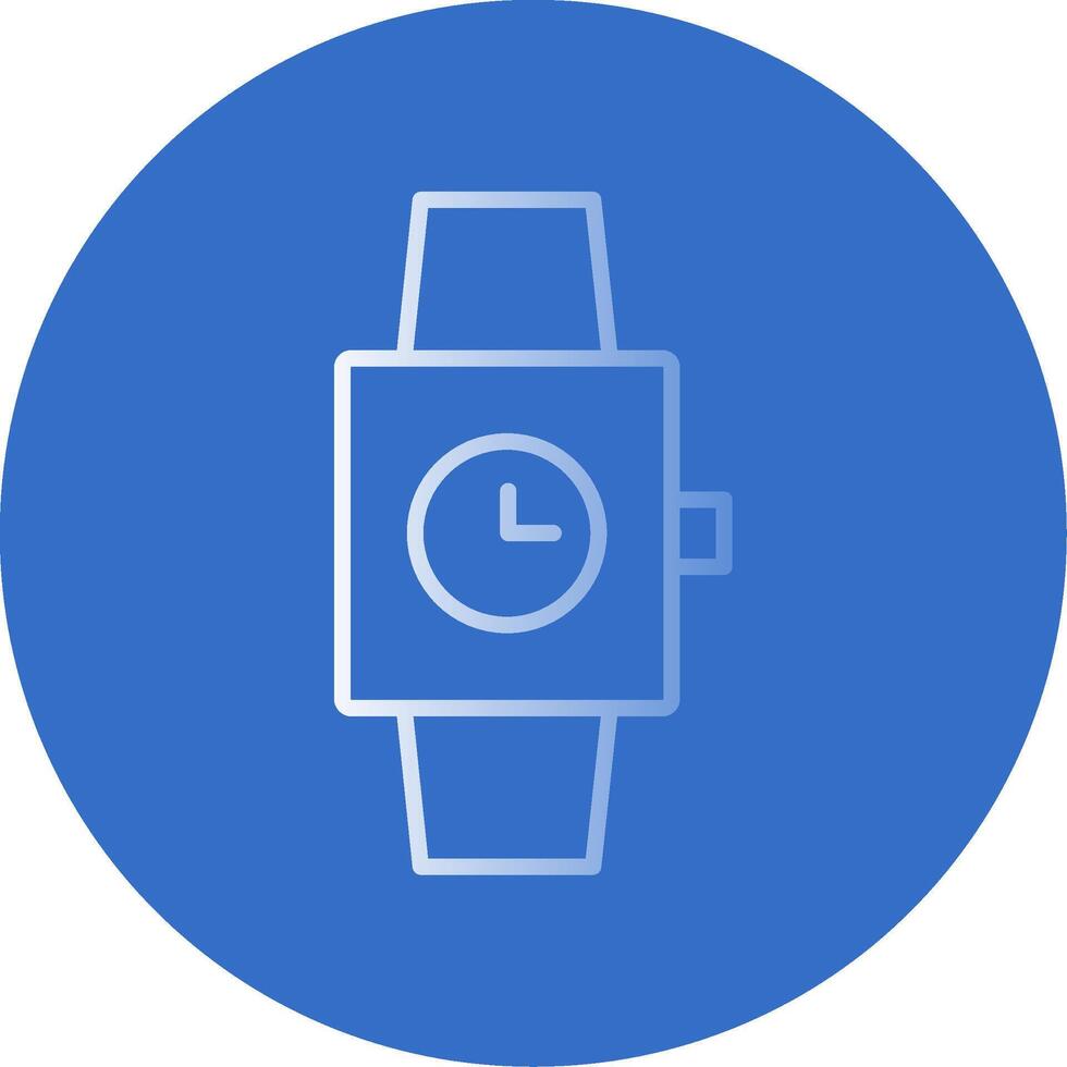 Watch Flat Bubble Icon vector