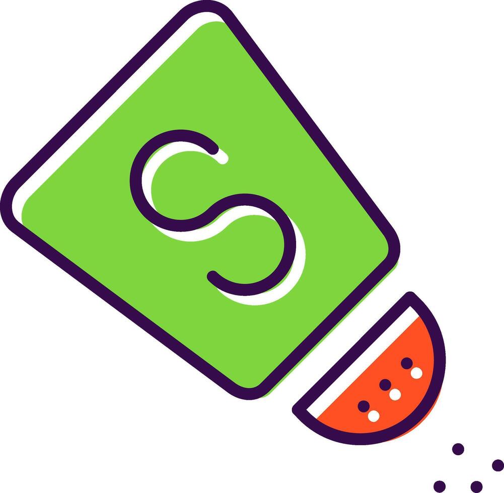 Salt Shaker filled Design Icon vector