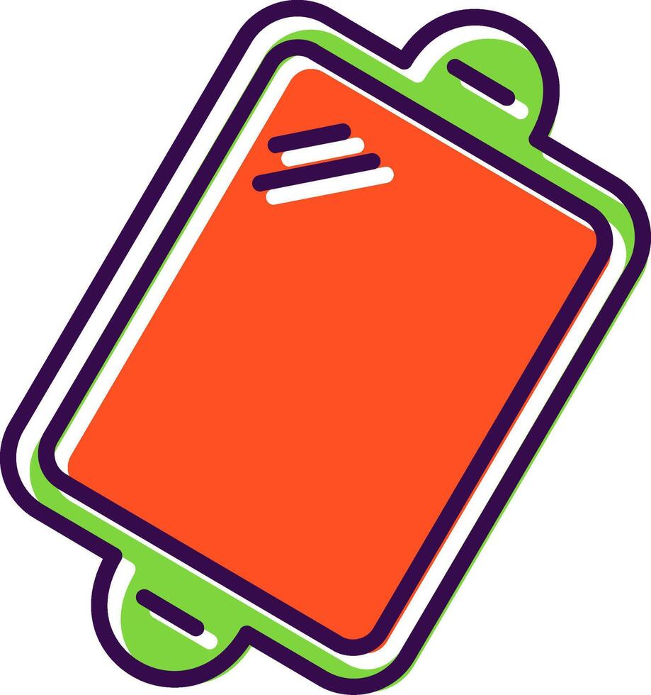 Baking trays filled Design Icon vector