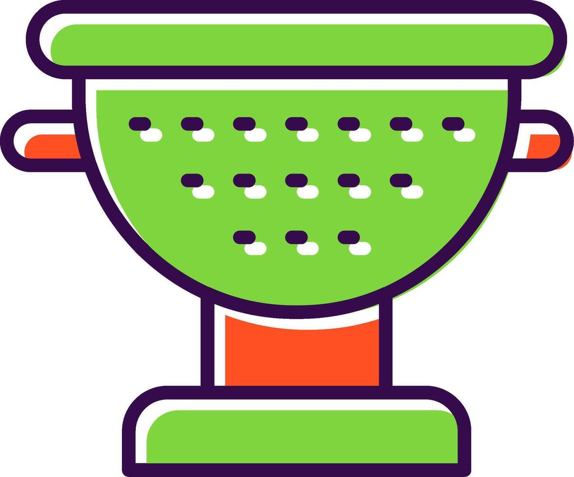 Sieve filled Design Icon vector