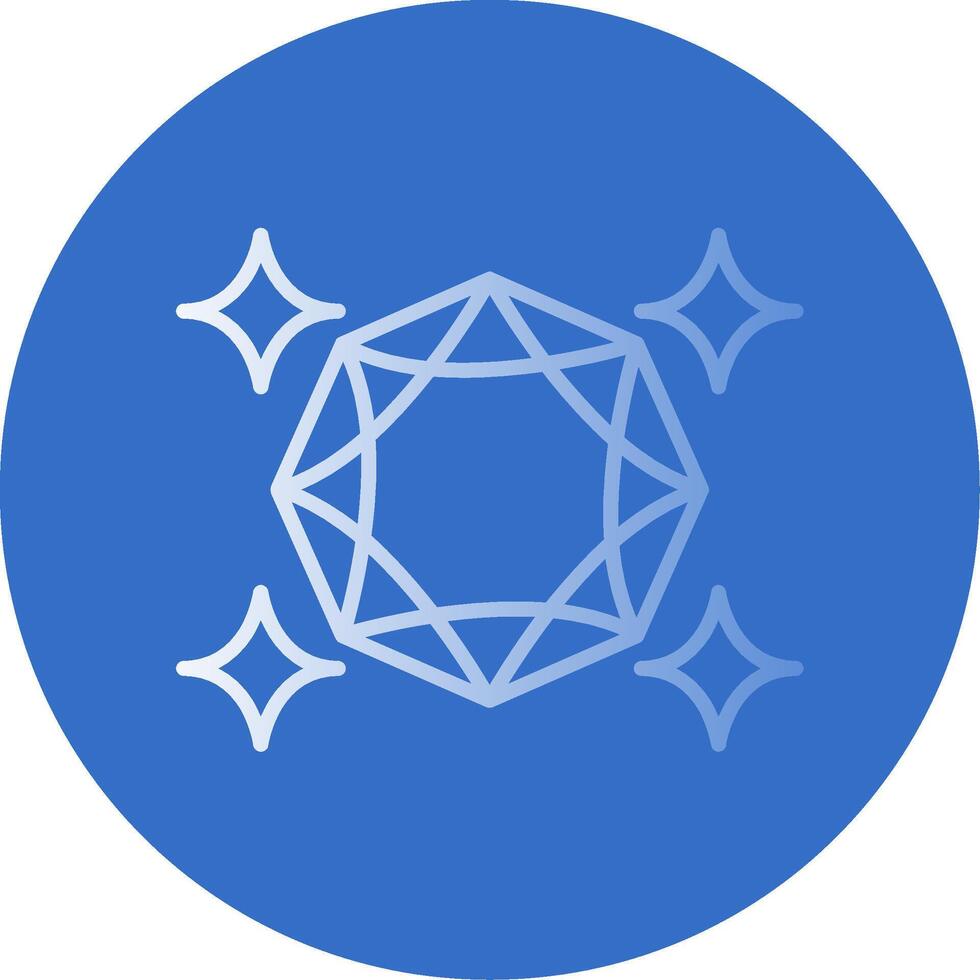 Sapphire Flat Bubble Icon vector