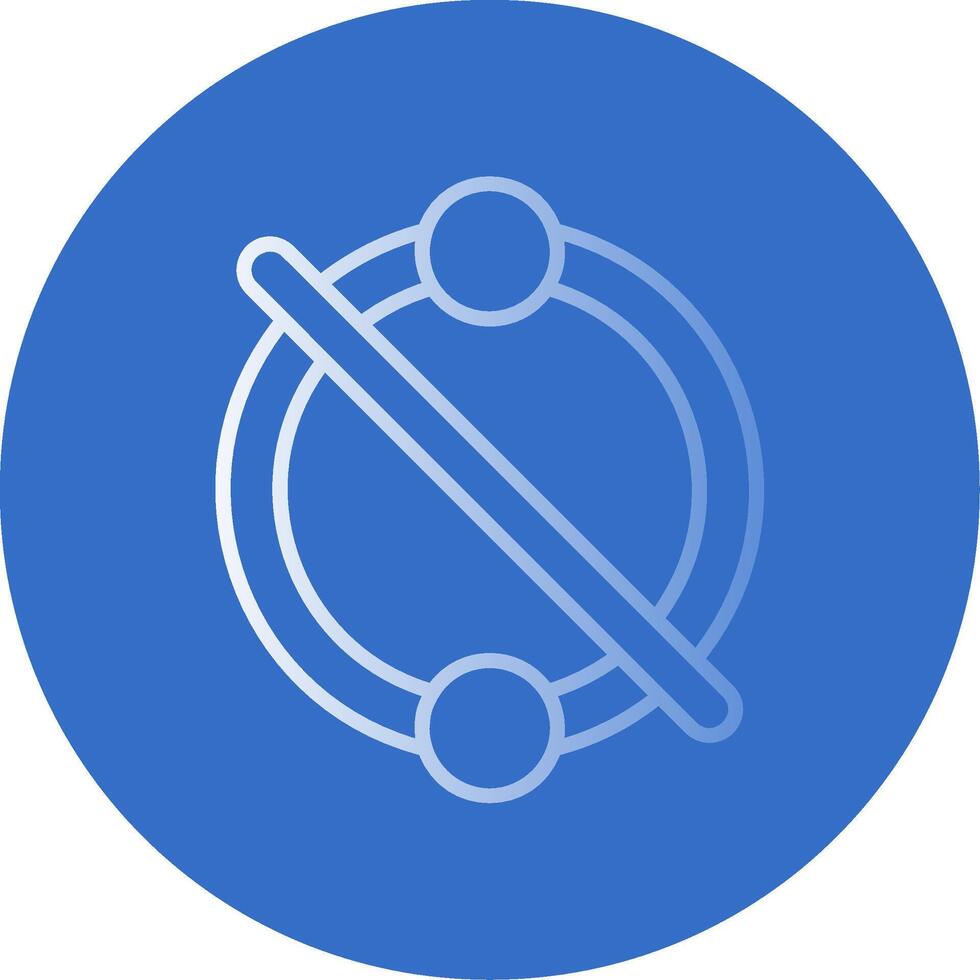 Piercing Flat Bubble Icon vector
