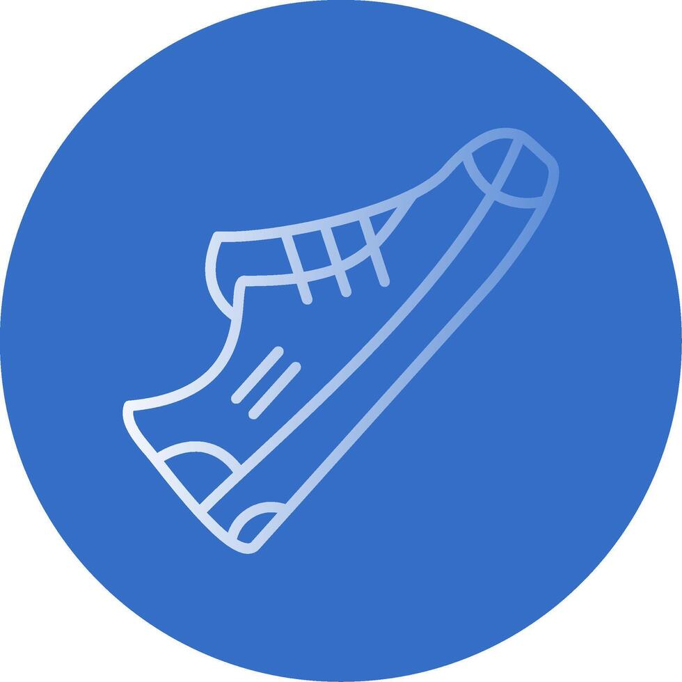 Shoe Flat Bubble Icon vector