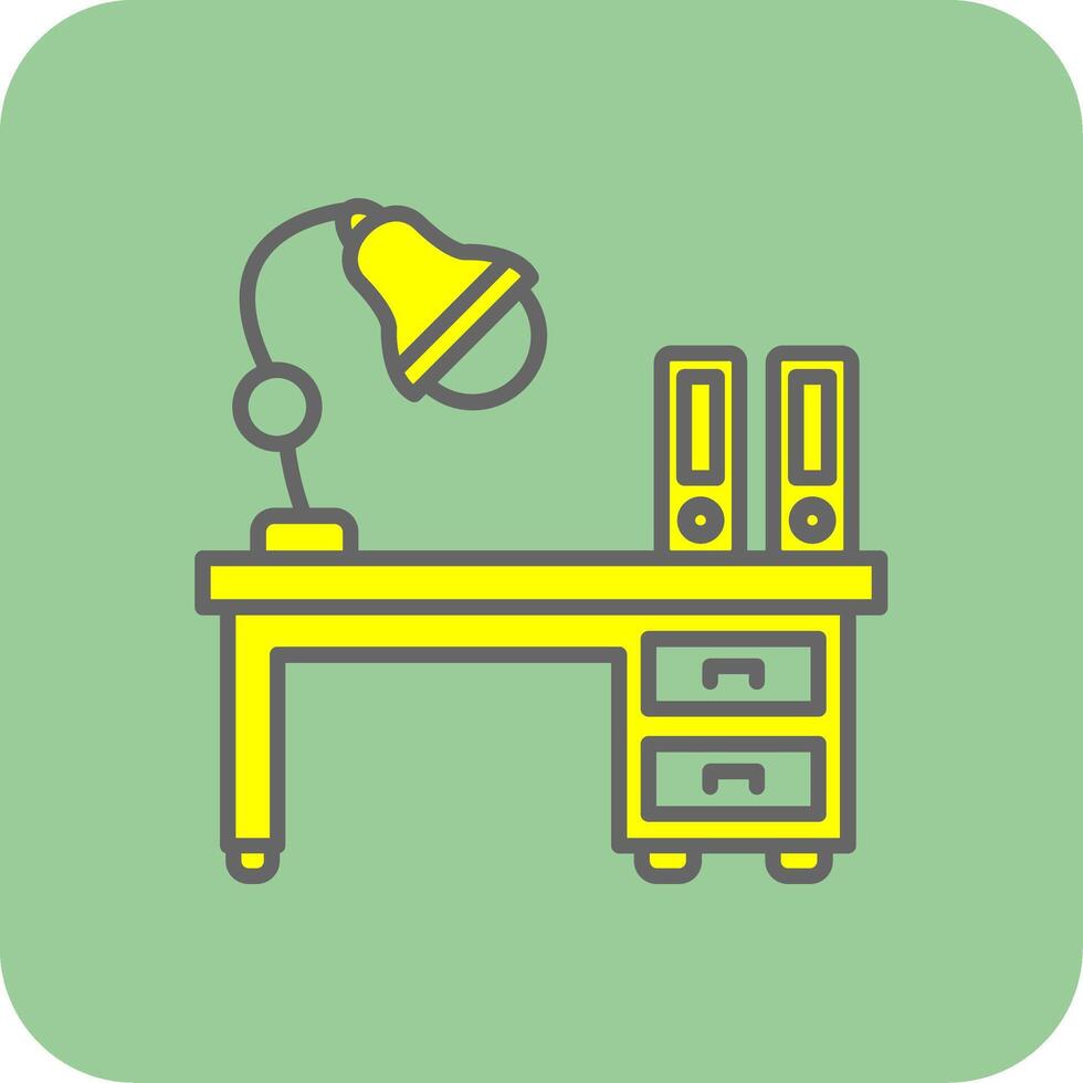 Workspace Filled Yellow Icon vector