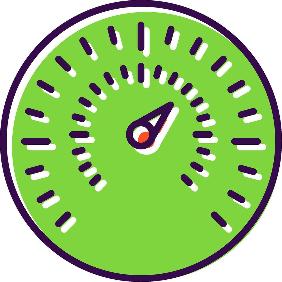 Gauge filled Design Icon vector