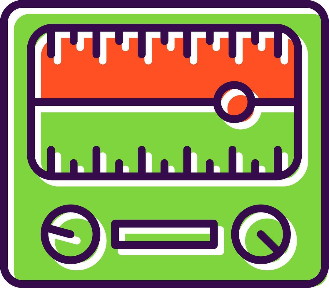 Dial filled Design Icon vector