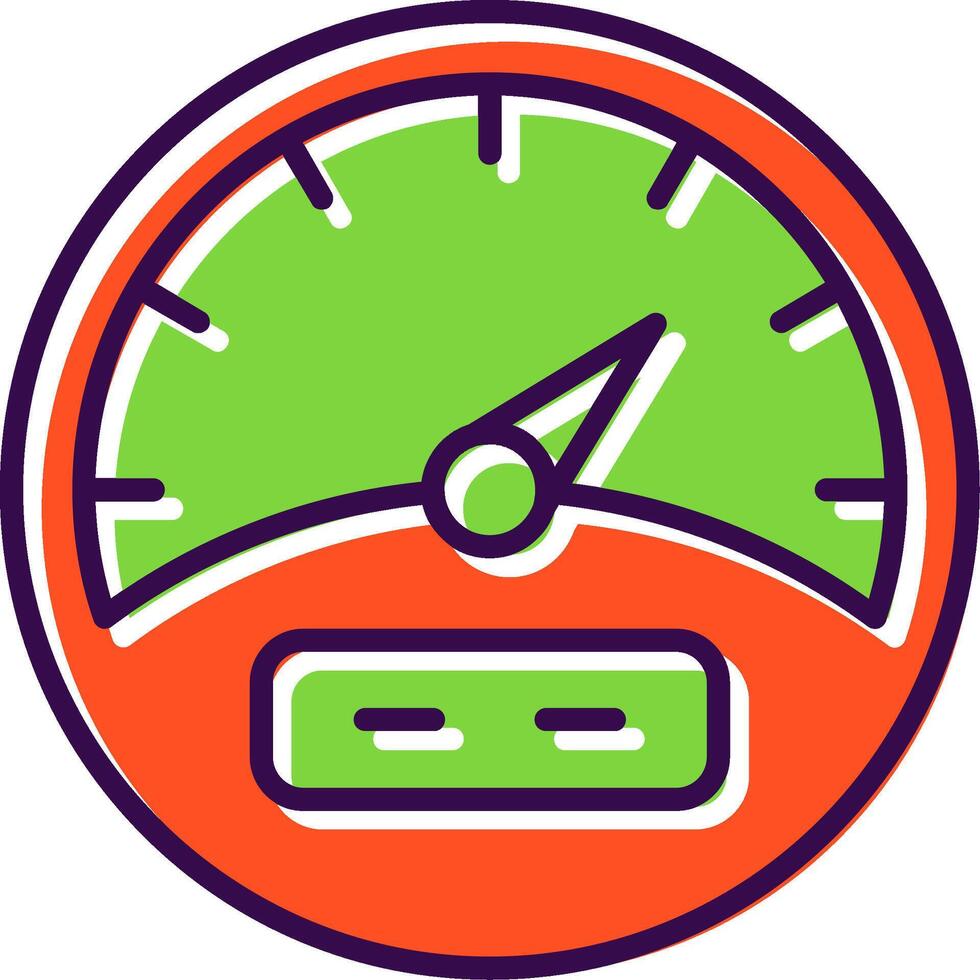 Gauge filled Design Icon vector
