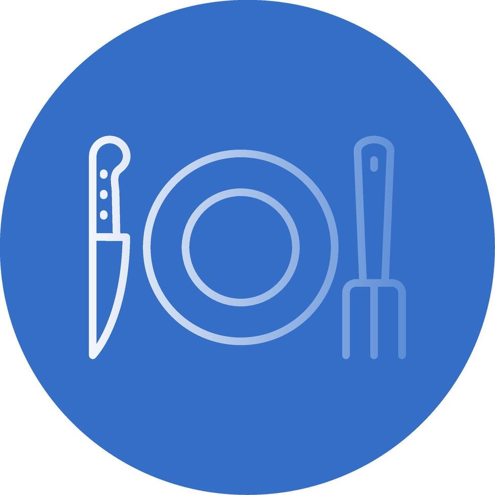 Fork Flat Bubble Icon vector